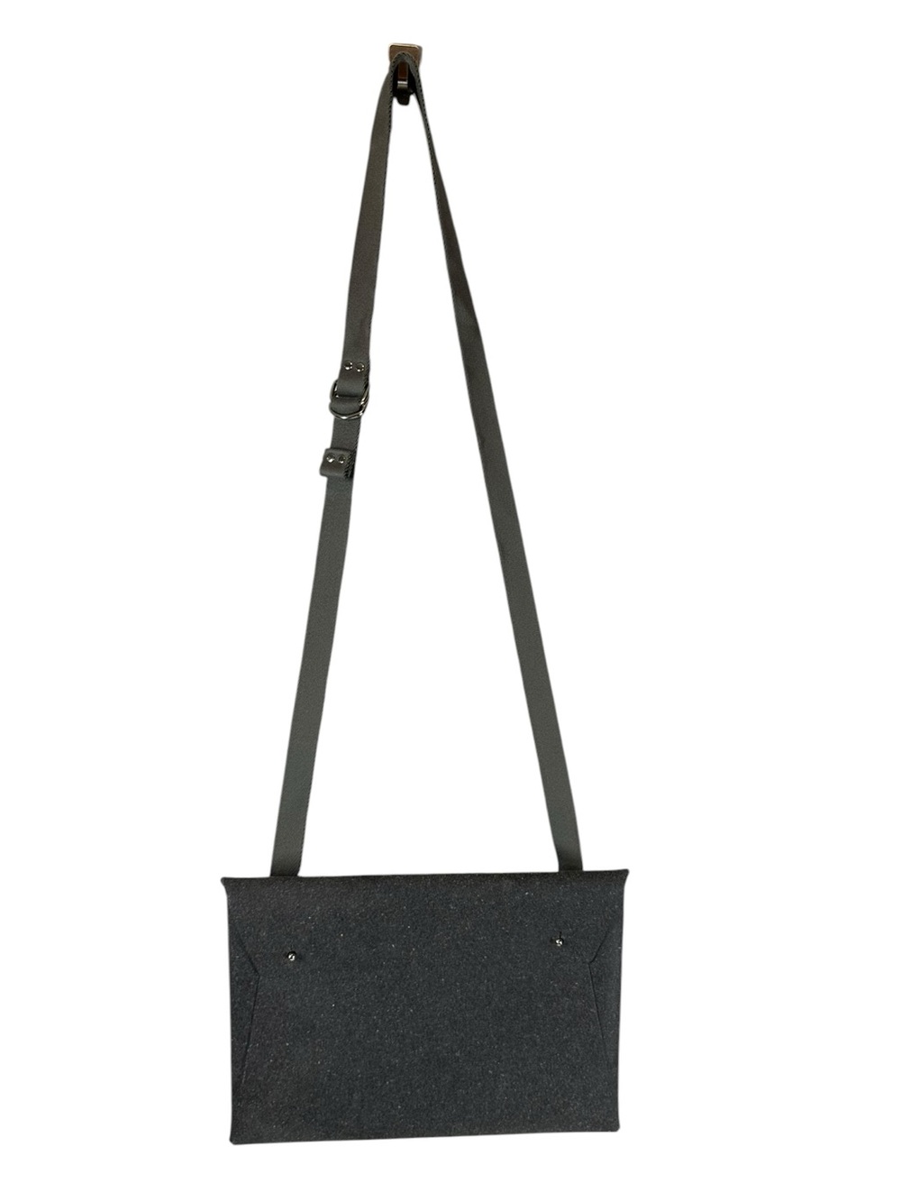 Walk With Me Grey Recycled Materials Bag Crossbody Envelope Style Purse